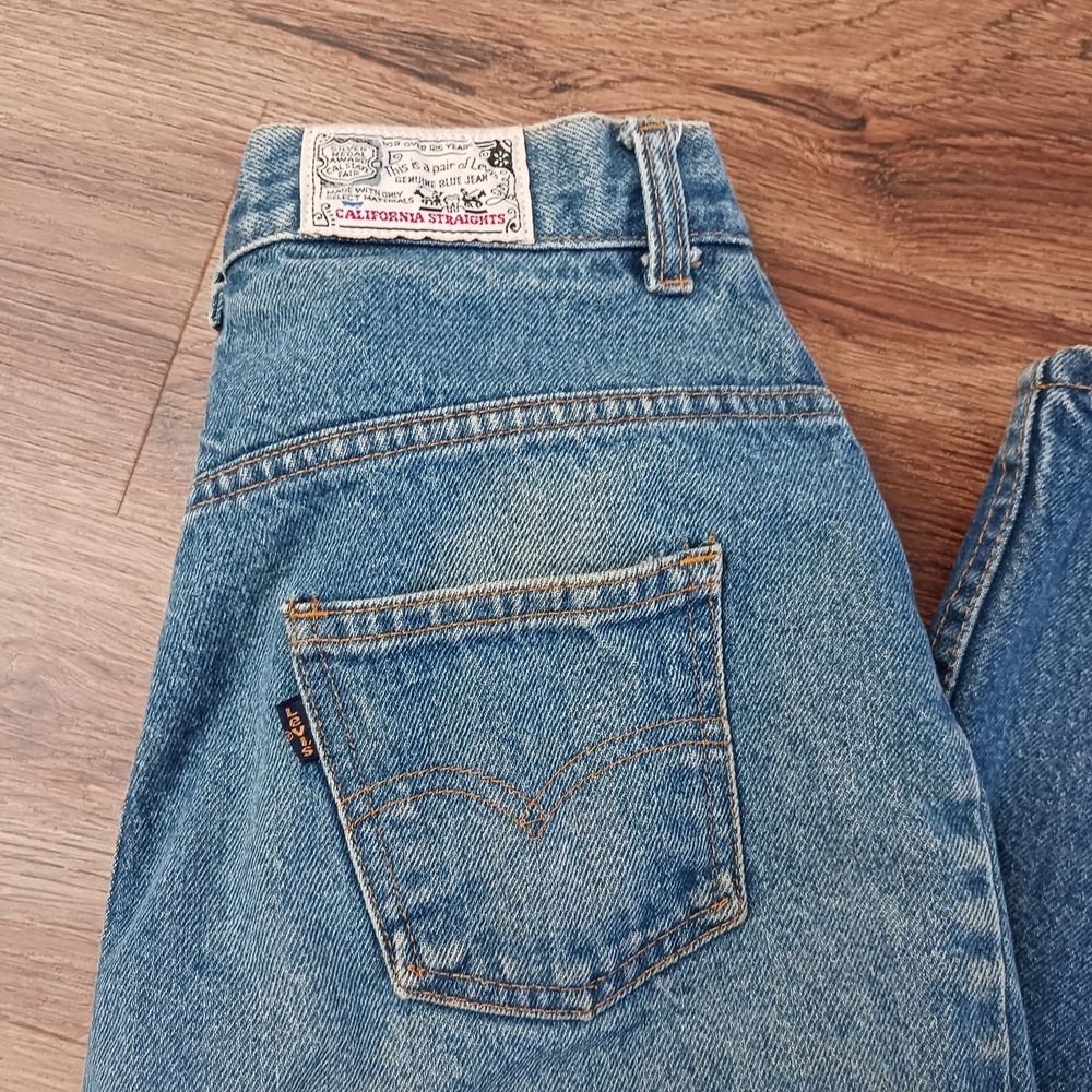 Vintage 1970s‎ Rare Blue Tag Levi's 25 x 34 California Straights